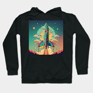 Rocket ship Hoodie